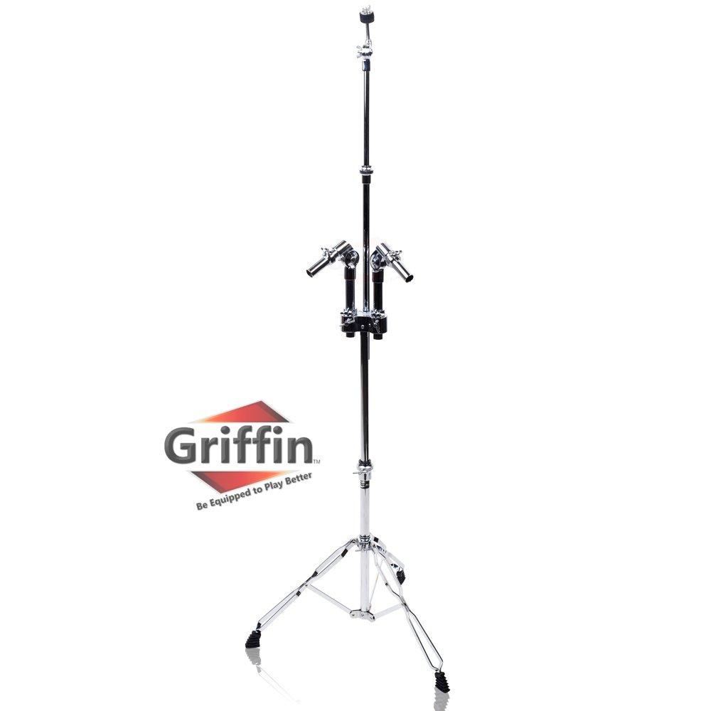 Double Tom Drum Stand with Cymbal Arm by GRIFFIN Percussion Set