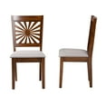 thumbnail image 4 of Baxton Studio Olympia Modern Grey Fabric and Walnut Brown Finished Wood 2-Piece Dining Chair Set, 4 of 9