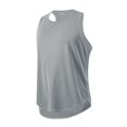 thumbnail image 2 of kpoplk Men's Muscle Tank Tops Sleeveless Cut Off Shirts Bodybuilding Gym Workout Stringer T-Shirts Grey,XXL, 2 of 7