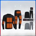 thumbnail image 1 of Ropa interior térmica con calefacción Smart Zone 22 para hombre, pantalones largos de otoño, carga USB, traje resistente al frío de color sólido grueso para mujer, 1 of 3