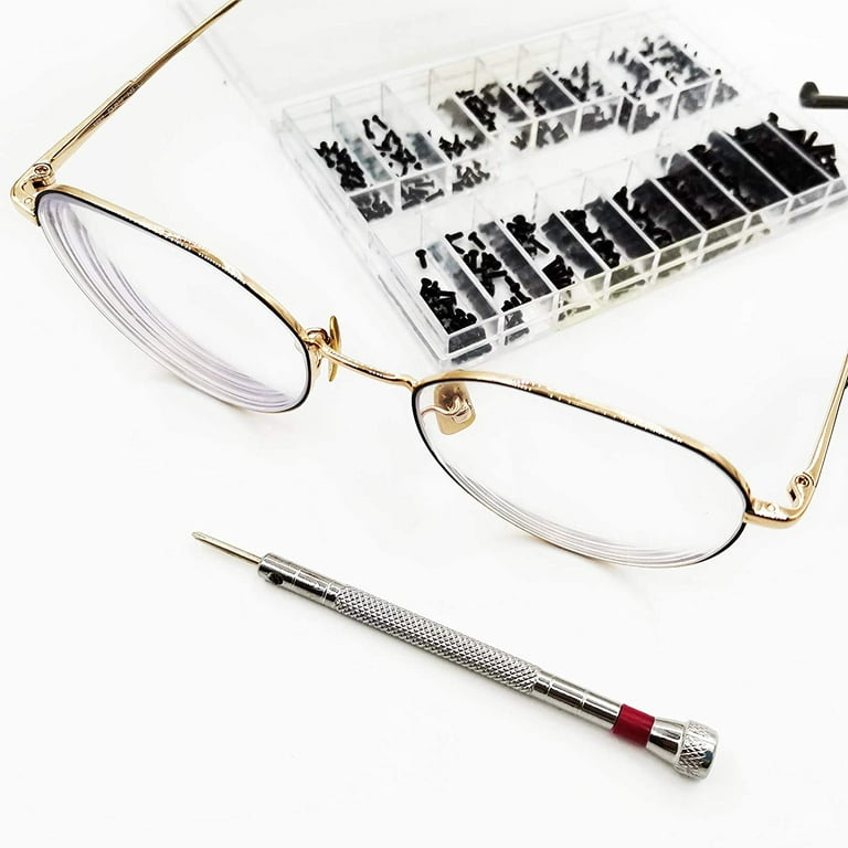 500pcs Tiny Screws Nuts + Screwdriver Watch Electronics Eyeglasses