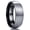 Gunmetal Gray&Black, variant on 8mm Gunmetal Tungsten Carbide Wedding Band for Men Domed Engagement Ring Black Inner Brushed Matte Finish Comfort Fit Size 10.5