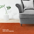 thumbnail image 4 of Furnish my Place Modern Plush Solid Color Rug - Orange, 4' x 50', Pet and Kids Friendly Rug. Made in USA, Runner, Area Rugs Great for Kids, Pets, Event, Wedding, 4 of 12