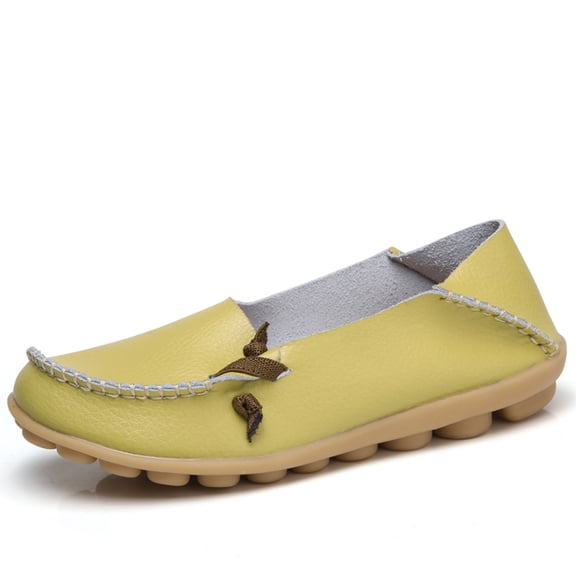 Zpanxa Shoes for Women Round Head Casual Flat Shoes Loafers Soft Bottom Casual Single Peas Shoes Mint Green Womens Shoes 35