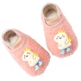 thumbnail image 3 of Zapatos de calcetín para bebé, cómodos, cálidos, antideslizantes, suela suave, calcetines para caminar para niños para Otoño Invierno M, 3 of 5