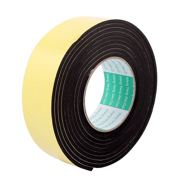 Burlete Adhesiva, Cinta Aislante Espuma de Una Cara 45mm Ancho 4mm Grosor 3 Metros Longitud, Burlete Puerta Burlete Ventana Antiruido Resistente a los Golpes, Paquete de 1