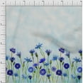 thumbnail image 1 of oneOone Polyester Lycra Fabric Leaves & Flower Panel Print Fabric By The Yard 56 Inch Wide, 1 of 3