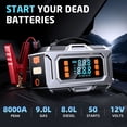 thumbnail image 3 of 8000A Jump Starter with Air Compressor, Portable Jump Starter Battery Pack, 180PSI Digital Tire Inflator, Jump Box for Car Battery, 9.0L Gas 8.0L Diesel, LED Light & Power Bank, 3 of 8