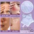 thumbnail image 3 of Set de esponjas faciales BS-MALL Gentle con bolsa de silicona, 10 unidades, 3 of 6