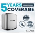 thumbnail image 4 of Alpine Automatic Hand Dryers for Bathrooms Commercial High Speed 110-120V Stainless Steel Electric Hand Dryer, Plug In & Hardwire Options (Chrome), 4 of 7