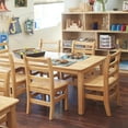 thumbnail image 5 of ECR4Kids 14 Inch Natural Hardwood Stable 3 Rung Ladderback Toddler Chair, 2 Pack, 5 of 5