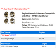 thumbnail image 2 of Engine Harmonic Balancer - Compatible with 1972 - 1978 Dodge Charger 1973 1974 1975 1976 1977, 2 of 2