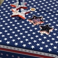 thumbnail image 4 of Fourth of July Outdoor Tablecloth with Umbrella Hole Memorial Day Patriotic Table Cloth American Flag, Stars Partio Table Cloths with Zipper-60 x102 Rectangle, 4 of 6