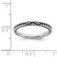 thumbnail image 5 of Sterling Silver Antiqued Patterned Ring, 5 of 5