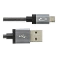 thumbnail image 1 of Bracketron PwrRev - USB cable - USB (M) to Micro-USB Type B (M) - metallic gray, 1 of 1
