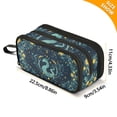thumbnail image 4 of FORMRS Pencil Case with 3 Compartments Zipper Pouch, Elementary School Level and up, Green Dragon Flowers, 4 of 8