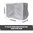 thumbnail image 2 of Cubierta de aire acondicionado YONGSHENG impermeable a prueba de polvo y nieve 80 x 28 x 54 cm gris plateado, 2 of 5
