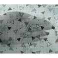 thumbnail image 4 of oneOone Viscose Chiffon Dusty Teal Blue Fabric Triangle Geometric Fabric For Sewing Printed Craft Fabric By The Yard 42 Inch Wide, 4 of 4
