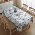 thumbnail image 2 of Pioneer Flower Floral Print Pattern Rectangle Tablecloth 60"x84", Waterproof Polyester Table Cloth, Wipeable Spillproof for Dining Camping Indoor Outdoor, 2 of 5
