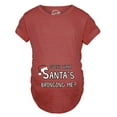 thumbnail image 2 of Maternity Guess What Santa Bringing Pregnancy Announcement Funny Christmas Shirt, 2 of 7