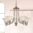 thumbnail image 2 of 22 x 21 in. Stefan 3-Light Chandelier, Satin Nickel, 2 of 2