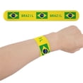 thumbnail image 4 of 1 Pieces Soccer Snap Bracelets Wristbands Sport Slap Bracelets for Soccer Party Favors Classroom Prizes Birthday Gifts, Soccer Theme, 4 of 5