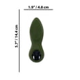 thumbnail image 4 of Gender X My Secret Garden Vibrating Silicone Anal Plug with Remote Control, Green, 4 of 8