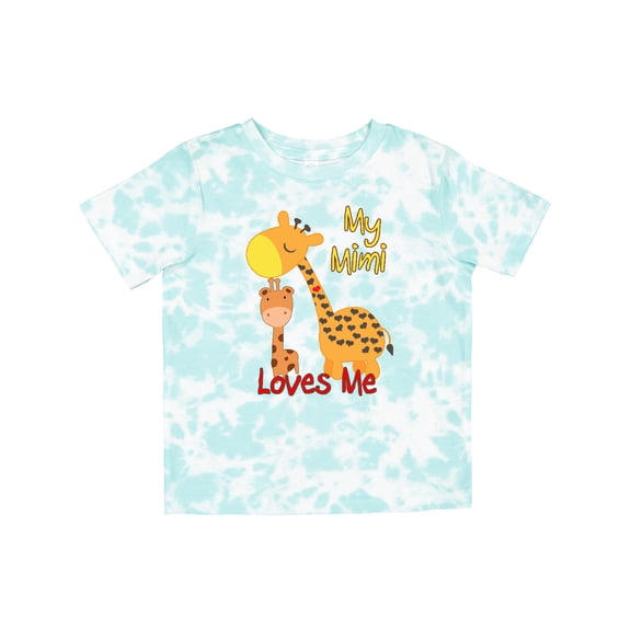 Inktastic My Mimi Loves Me Giraffe Boys or Girls Toddler T-Shirt