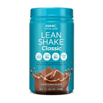 GNC Lean Shake 25 Meal Replacement Powder, Swiss Chocolate, 25g Protein, High Fiber, Keto Friendly, Weight Management, 16 Servings