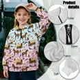 thumbnail image 6 of Chririnla CowBoy Theme Horse Girls Yoga Sweatshirt Half Zip Pullover Sweatshirts Lightweight Athletic Comfy Top for Gym Workout Fitness Yoga Size 13-14, 6 of 7