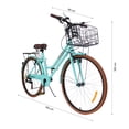 thumbnail image 3 of Bicicleta Urbana Vintage Centurfit Menta 7 Velocidades R26 Frenos V-brakes, 3 of 5
