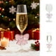 thumbnail image 1 of Copa Alta de Cristal con Pie | Juego de Copas para Vino Tinto y Champán | Diseño con Lazo | Capacidad de 320 Ml | Regalo Romántico para Navidad y Otros Días | 20,5 X 8 X 8 Cm | Rosa | 1 Unidad, 1 of 6