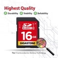 thumbnail image 7 of GIGASTONE 16GB SD Card UHS-I U1 Class 10 SDHC Memory Card High-Speed Full HD Video Canon Kodak Olympus Digital Camera, 7 of 7