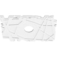 thumbnail image 2 of 24"W x 16"H x 4"ID x 8 1/2"C x 1"P Novo Architectural Grade PVC Contemporary Ceiling Medallion, 2 of 11