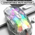 thumbnail image 3 of Clearance Computer Mouse, Wired Connection Wireless Connection Bluetooth Connection The Third Mock Examination Full Transparent RGB Cool Light Effect 5-gear DPI Adjustment Game Mouse, 3 of 6