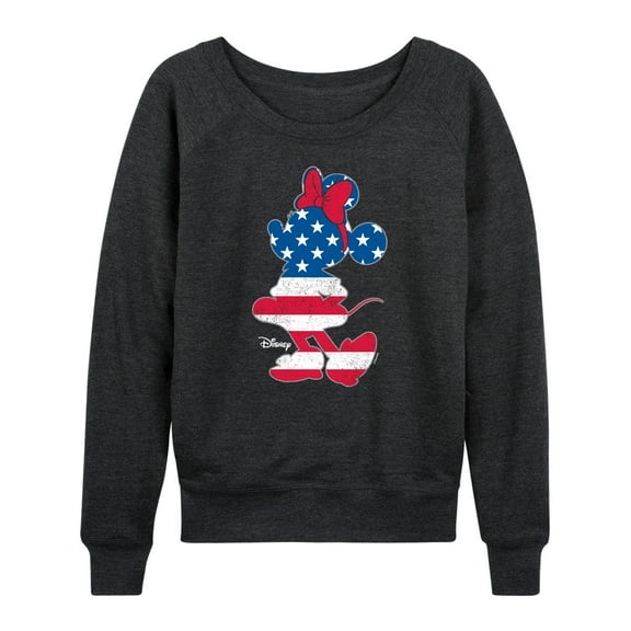 Disney - Americana - Minnie Americana Fill - Women's Lightweight French Terry Long Sleeve Shirt