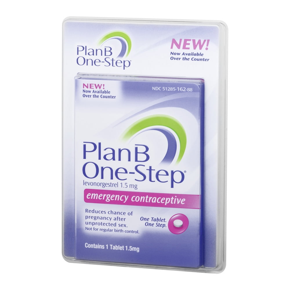Plan B One step Emergency Contraceptive 1 Tablet 1 5 Mg Walmart 