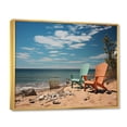 thumbnail image 2 of Designart "Tropical Vibes Beach Photo VII" Nautical & Beach Floater Framed Wall Art Living Room, 2 of 7