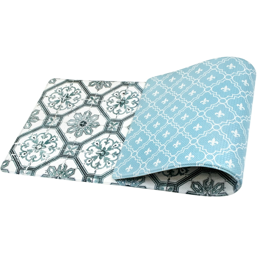 OPUX Anti Fatigue Kitchen Floor Mat, Reversible Cushioned Memory Foam Kitchen Rug Pad