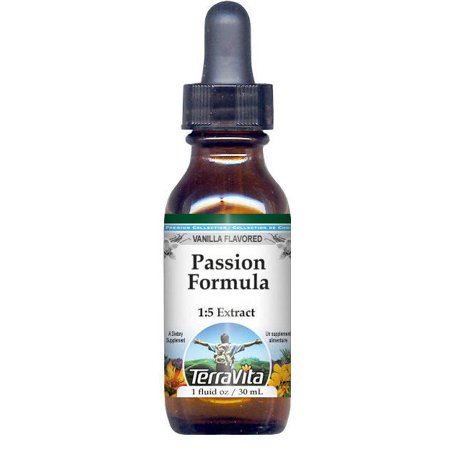 TerraVita Passion Formula Glycerite Liquid Extract (1:5) - Vanilla Flavored  (Vanilla  1 oz  2-Pack  Zin: 523658)