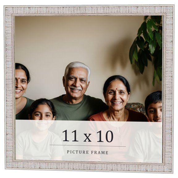 11x10 Frame White Real Wood Picture Frame Width 0.75 inches | Interior Frame Depth 0.5 inches |
