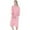 Pink, variant on Women's Zipper Robe Short Sleeve Loungewear Full Length Housecoat Sleepwear Nightgown Dusters with Pockets
