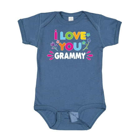 

Inktastic I Love You Grammy with Flowers Gift Baby Girl Bodysuit