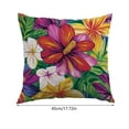 thumbnail image 3 of Tuvgenk Summer Waterproof Outdoor Pillow Cover 18x18 for Patio Sofa, Bright Floral Print Cushion Case for Garden, 3 of 6