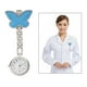 thumbnail image 1 of Moda batería enfermera fob reloj flor cara fob bolsillo reloj de Azul claro Hugo  Reloj de bolsillo de enfermera para mujer, 1 of 10