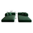thumbnail image 5 of Jopath 79" Convertible Sofa Bed with Fixed-Shape Frame & Removable Armrests,Modular Corduroy Folding Mattress Couch for Living Room,Bedroom,No Assembly Needed,Green, 5 of 13