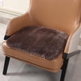 thumbnail image 6 of Faux   Seat Cushion 20 Inch, 18mm Medium Pile Seat Pad with Non-Slip TPE Backing for , SUVs, , Office Chairs, Brown, 6 of 6