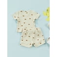 thumbnail image 4 of Liacowi Newborn Infant Baby Shorts Set T-Shirt Tops Jogger Shorts Outfit 2Pcs Summer Casual Clothes, 4 of 9
