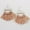 B1, variant on Boho Geometric Wood Round Macrame Fringe Tassel Statement Bohemia Women Earrings