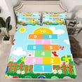 thumbnail image 2 of Manfei Kids Numebr Game Queen Sheet Sets,Kawaii Daisy Flowers Flat Sheet,Rainbow 26 Letters Alphabet Queen Fitted Sheet For Girls Kids,Microfiber Bedroom Decor,4pcs, 2 of 7